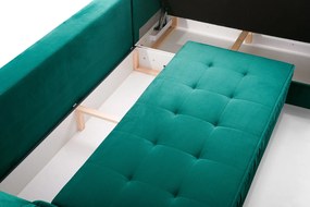 Rohová sedačka Aisha (zelená) (L). Vlastná spoľahlivá doprava až k Vám domov. 1031469