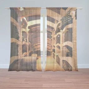 Sablio Záclony Vínna pivnica: 2ks 150x250cm