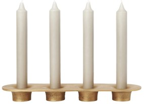 Ferm Living Adventný svietnik Soothe Brass Finish