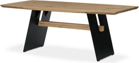 Jedálenský stôl 200x100 cm DS-M200 DUB dub / čierne nohy