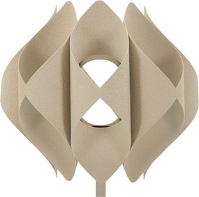 Béžová stojacia lampa s kovovým tienidlom (výška 155 cm) Space – Mauro Ferretti