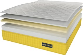 Azonelo Yellow ortopedický matrac s pamäťovou penou 190x200 cm - antialergický poťah