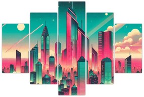 Obraz – Veľkomesto v pop-art štýle (150x105 cm)