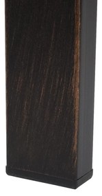 Záhradná lavička F43 2-miestna - práškovaná oceľ, 128 cm - Bronzová