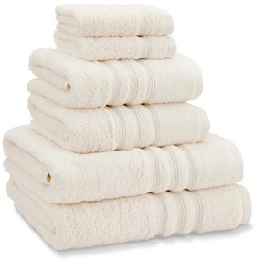 Krémové froté bavlnené uteráky a osušky v súprave 6 ks Zero Twist – Catherine Lansfield