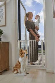 Bezpečnostná zábrana 74-105 cm na schody, biela ECOTOYS