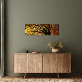 Obraz jesene (s hodinami) (90x30 cm)