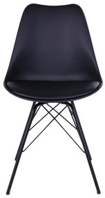 Čierne jedálenské stoličky v súprave 2 ks Oslo – House Nordic