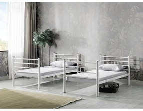 Biela poschodová detská posteľ 90x190 cm R70 – Kalune Design
