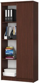 Regál R80 1D 4P CLP wenge