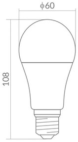 ECOLIGHT LED žiarovka E27 - 8W - RGB+NW + diaľkový ovládač
