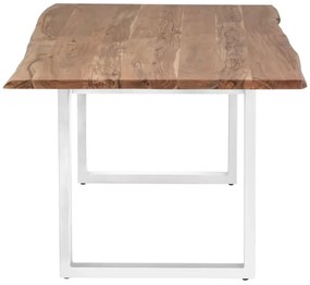 furniture-nabytek.cz - Masivní jídelní stůl Bullwer z akácie, lakovaný, hnědý – 230×100 cm