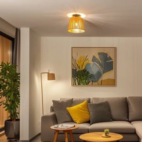 Brilagi - LED prisadené stropné svietidlo CERIA BOHO 1xE27/40W/230V, priemer 28 cm, hnedá