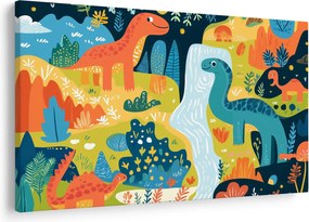 Obraz - Veselí dinosaury (90x60 cm)
