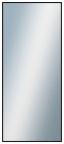 DANTIK - Zrkadlo v rámu, rozmer s rámom 60x140 cm z lišty Hliník čierna lesklá (7269016)