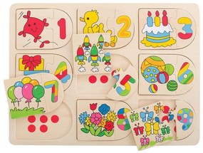 Bigjigs Toys Obrázkové počítacie puzzle