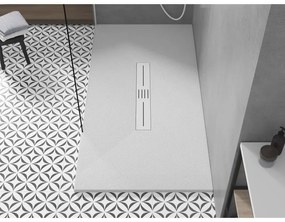 Mexen Toro, SMC obdĺžniková sprchová vanička 160 x 70 cm, biela, biela krytka, 43107016-W