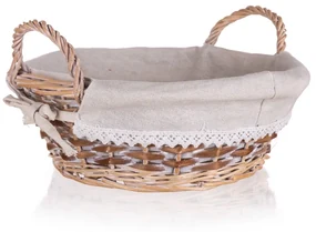 Home Decor Prútený košík s ušami Duo, 30 x 11 cm