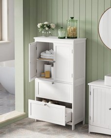 Kúpeľňová skrinka LAVORANO 110x60 cm, biela