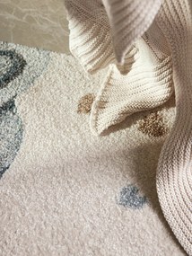 Villeroy & Boch, Detský kusový koberec Villeroy & Boch Boho Kids 106304 Cream Multicolor kruh, 160x160 (priemer) kruh, biela, viacfarebná, detská izba