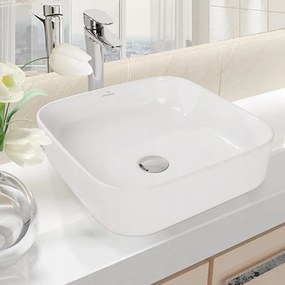 Invena Reja, umývadlo na dosku 390x390x140 mm, biela lesklá, INV-CE-15-001-C