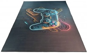 Koberec CRYSTAL PRINT tmavomodrý