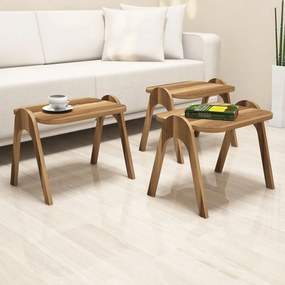 Odkladací stolík Paris Walnut, 3 ks