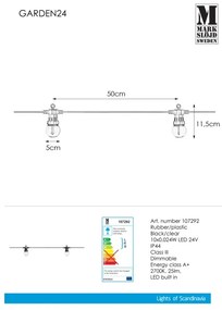 Markslöjd 107292 - LED Vonkajšia dekoratívna reťaz GIRLANDA GARDEN 10xLED 5,5m IP44