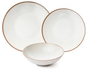 Jedálna súprava 24 ks béžová/porcelán