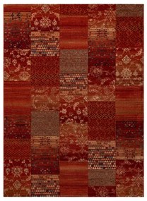 Koberec KASHQAI 4327 300 Patchwork bordový
