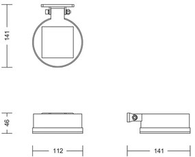 Philips - LED Solárne nástenné svietidlo VYNCE LED/1,5W/3,7V 1500 mAh IP44