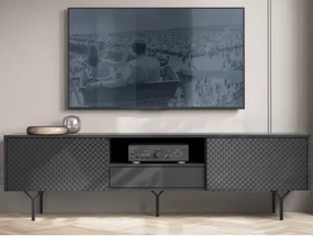 Široká TV skrinka Raven, čierna%