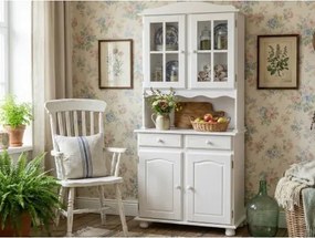 Vitrína In-Valencia, bielená borovica%