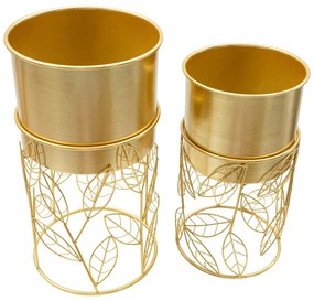 Kovové obaly na kvetináče v súprave 2 ks ø 23 cm Livi – Mauro Ferretti