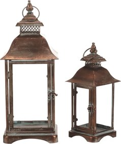 Set dvoch lampášov medený FUP577 (2 ks)