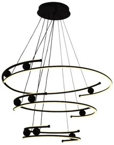 LED Stmievateľný luster na lanku LED/170W/230V 3000-6500K + diaľkové ovládanie