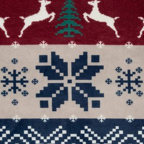 Deka CHRISTMAS 24 granátová / bordová