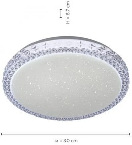 Leuchten Direkt 14370-00 - LED Stmievateľné stropné svietidlo FRIDA LED/12W/230V