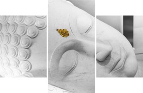 Obraz - Biely Budha (90x60 cm)