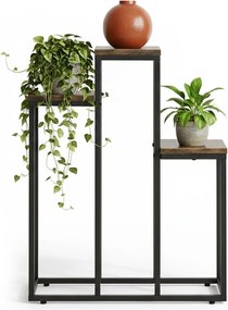 Stojan na květiny EVELIN 67x52 cm hnědý/černý