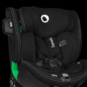 Lionelo - Autosedačka so základňou otočná HARMONY i-Size 40-150 cm čierna