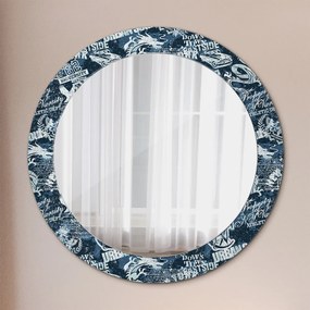 Okrúhle ozdobné zrkadlo Koláž fi 70 cm