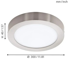 Eglo 96678 - LED RGBW stmievateľné stropné svietidlo FUEVA-C LED/21W/230V BT