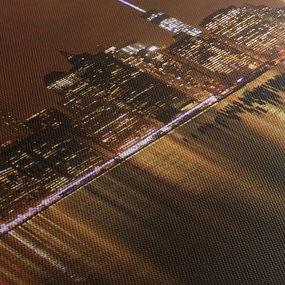 Obraz nočného mesta (90x60 cm)