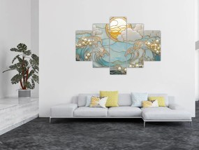 Obraz - 3D perly v oceáne (150x105 cm)