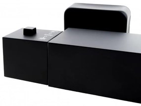 Erga Therm, nástenná sprchová termostatická batéria 150mm, čierna matná, ERG-YKA-BW.GB-THERM-BLK