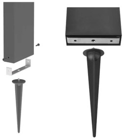 LED solárna lampa so senzorom LED/4,4W/3,7V 2200 mAh IP44