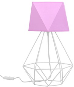 Stolná lampa Diamond, 1x textilné tienidlo (výber z 10 farieb), (výber z 3 farieb konštrukcie), d