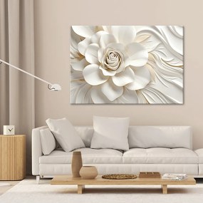 Gario Obraz na plátne Krásna biela ruža Rozmery: 100 x 70 cm