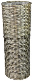 Šedý vysoký okrúhly kvetináč